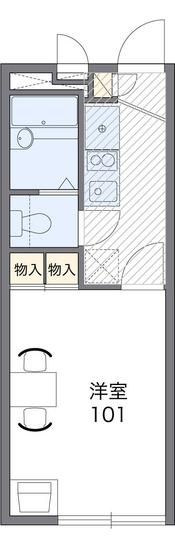 レオパレスオズヴァリーの間取り画像