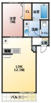 シャンテ経田Ⅱの間取り画像