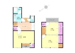 佐藤テラスハウス右の間取り画像