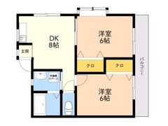 喜峰ハイツ2の間取り画像