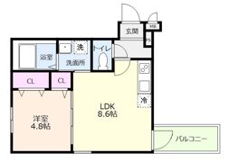 Park Front じろよんの間取り画像