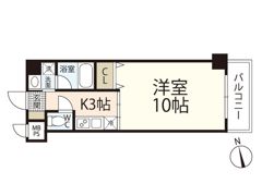 パレス西広島の間取り画像