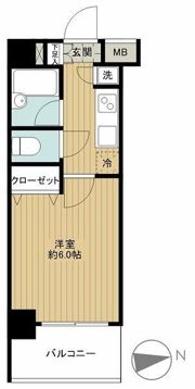 パレステュディオ目黒東の間取り画像