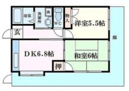 リビエール芦屋の間取り画像