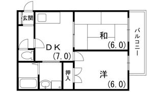 ベルドミールB棟の間取り画像