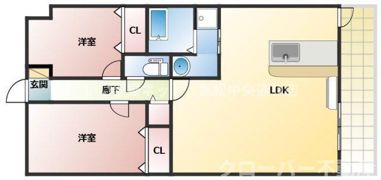 エスポワール辻Ⅲの間取り画像