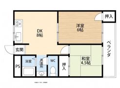 メゾン富田の間取り画像