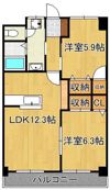 エクセレント本城の間取り画像