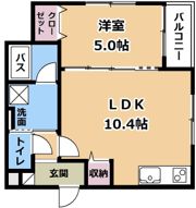ウォグノォつきのわの間取り画像