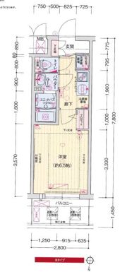 プレサンス梅田北オールの間取り画像