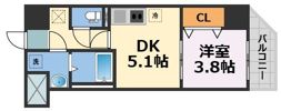 ARCA九条の間取り画像