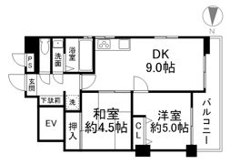 甲南第11兵庫コーポラスの間取り画像