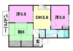 グランコート鴨川の間取り画像