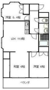 ダイアパレス伊勢崎第二の間取り画像
