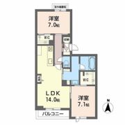 シャーメゾン厚生の間取り画像