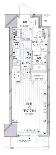 パレステュディオ渋谷本町の間取り画像