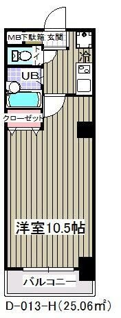 グランピーノ妙典（D－013）の間取り画像