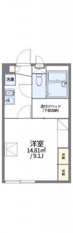 レオパレス袋井駅南の間取り画像