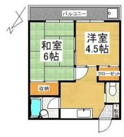 コーポ松山の間取り画像