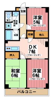 ベルジュールオーシャンの間取り画像