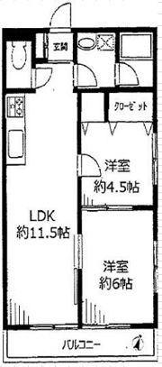 サンハイツ田中の間取り画像