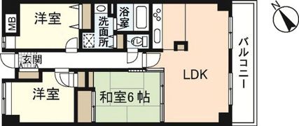 シーブリーズ東原壱番館の間取り画像