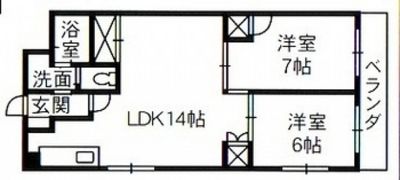 サンハイツ佐伯の間取り画像