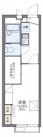レオパレスオネスティー土井駅東の間取り画像