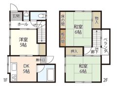 太田黒貸家の間取り画像