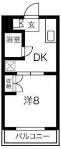 ハイツ天龍Ⅰの間取り画像