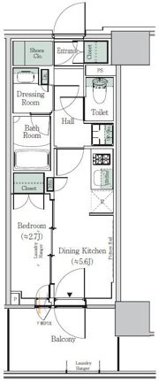 ONE ROOF RESIDENCE NISHINIPPORIの間取り画像
