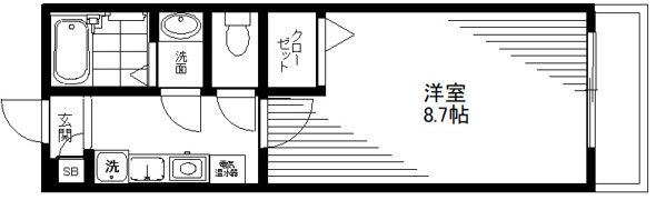 レスツオン天空橋の間取り画像