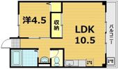 コープみささぎの間取り画像