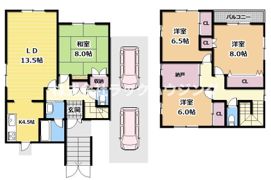 四条畷田原台9丁目戸建の間取り画像