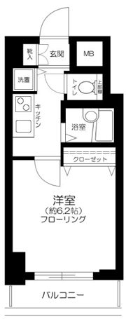 メインステージ日本橋馬喰町の間取り画像