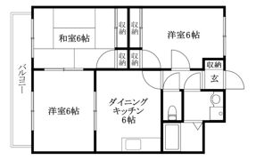 ブルースカイ山西の間取り画像