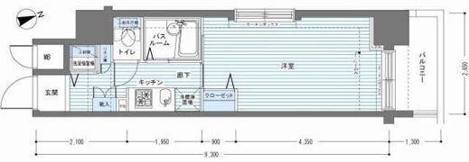 レジディア銀座東の間取り画像