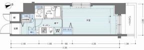 レジディア銀座東の間取り画像
