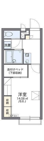 レオパレスおいしの間取り画像