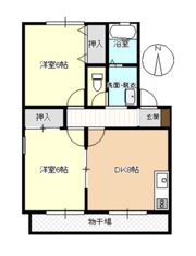 パレアナハウス Bの間取り画像