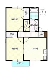パレアナハウス Aの間取り画像