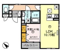 山陽ハイツの間取り画像