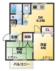 ハイツセイハの間取り画像