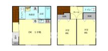 廿日市市大野 賃貸戸建の間取り画像