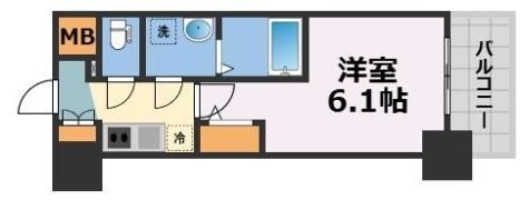 エスリード難波AGREAの間取り画像