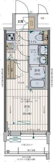 ファーストフィオーレ九条の間取り画像