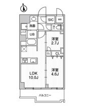 S-RESIDENCE千住大橋broadの間取り画像