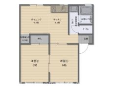 野谷アパートの間取り画像
