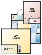 プルナス蒲田の間取り画像