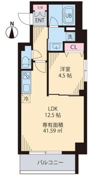 レコルトヴィル高円寺の間取り画像